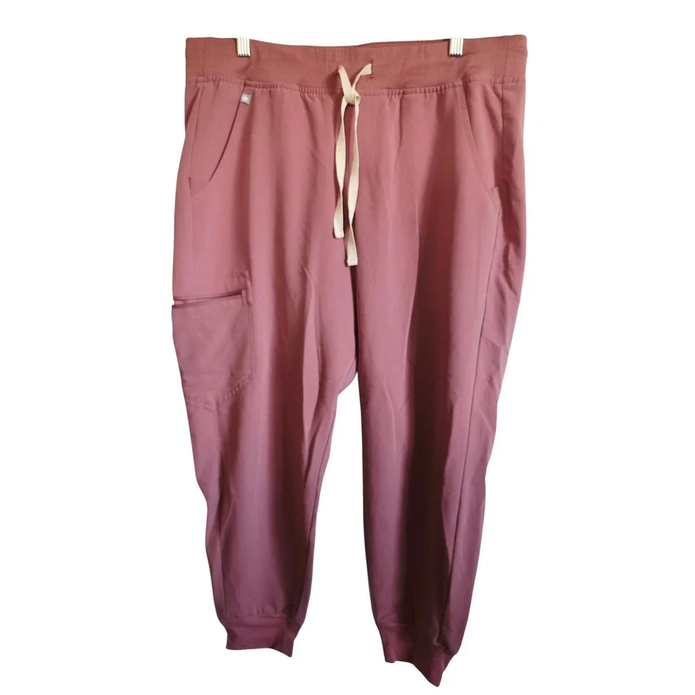 FIGS 18W‎ Zamora Jogger Scrub Pants Mauve Pink Unisex W18SW2005P Pockets